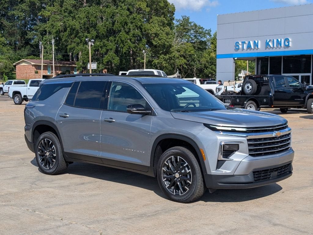 2026 Chevrolet Traverse LT in Sterling Gray Metallic — front three-quarter view