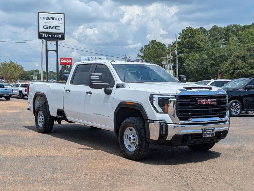 2024 GMC Sierra 2500 HD Pro in Summit White — front three-quarter view