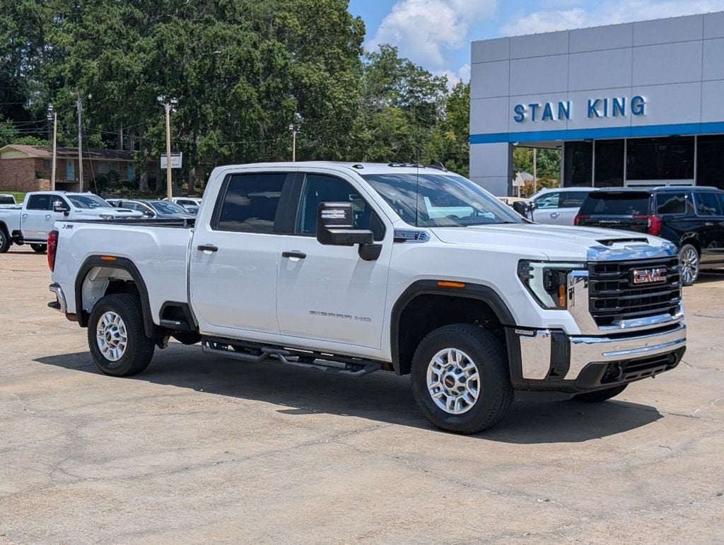 2024 GMC Sierra 2500 HD Pro in Summit White — front three-quarter view