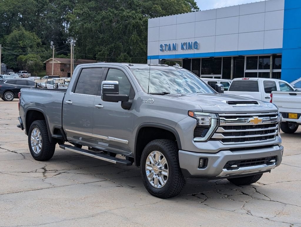 2024 Chevrolet Silverado 2500 HD High Country in Sterling Gray Metallic — front three-quarter view