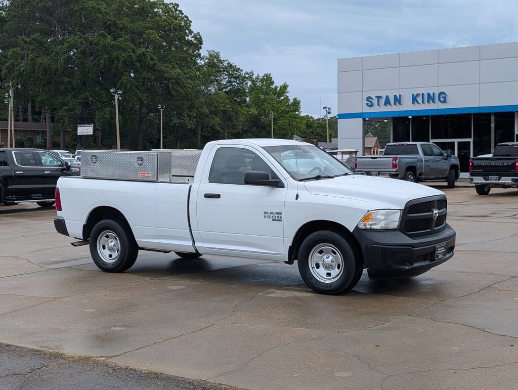 2021 RAM 1500 Classic Tradesman in Bright White Clearcoat — front three-quarter view