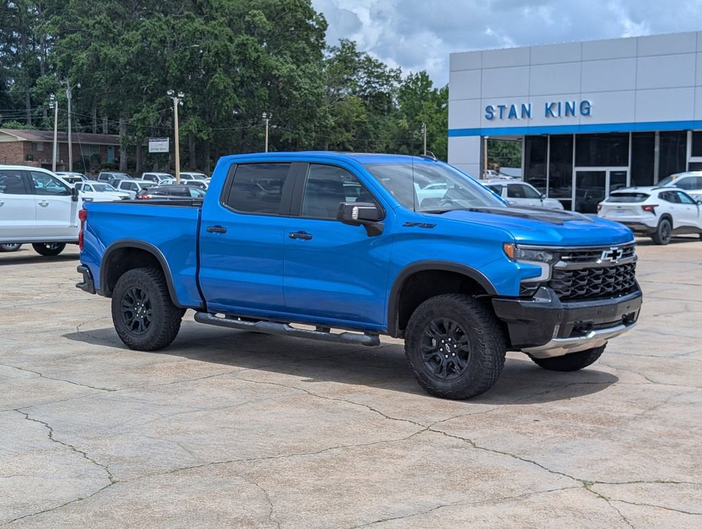 2026 Chevrolet Silverado 1500 ZR2 in Riptide Blue Metallic — front three-quarter view