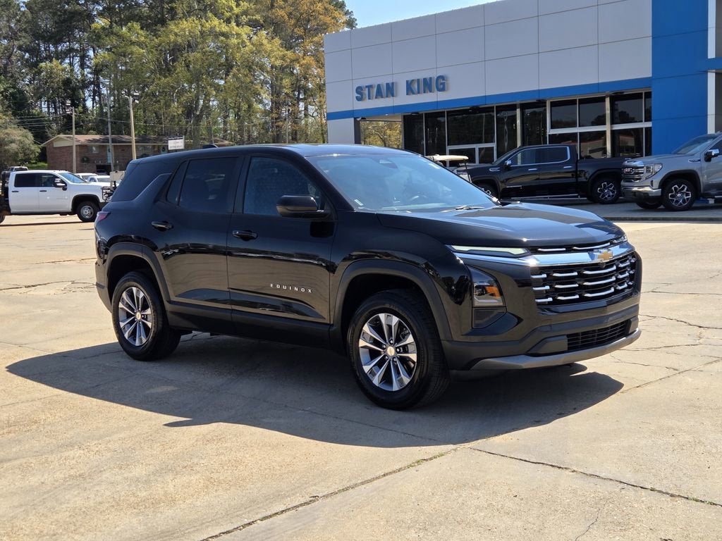 2025 Chevrolet Equinox LT in Mosaic Black Metallic — front three-quarter view