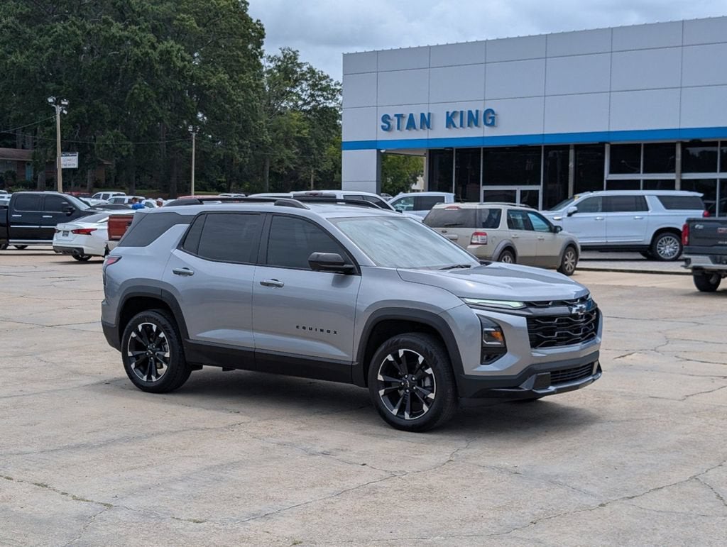 2025 Chevrolet Equinox RS in Sterling Gray Metallic — front three-quarter view