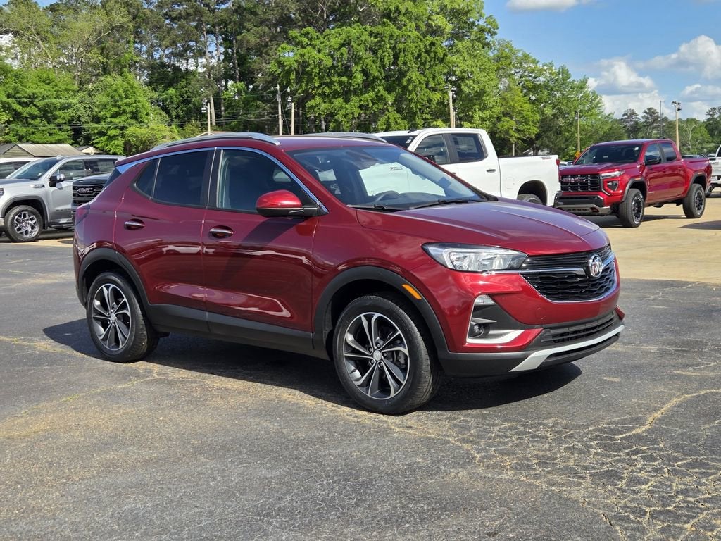 2023 Buick Encore GX Select in Cinnabar Metallic — front three-quarter view